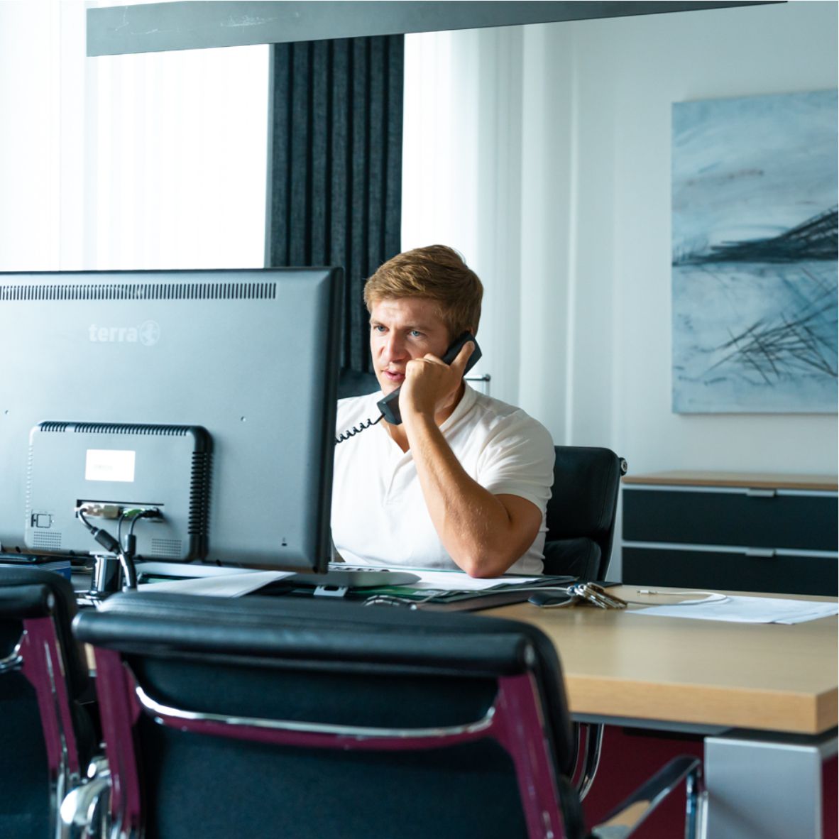 Professional portrait illustrating confidence and service quality